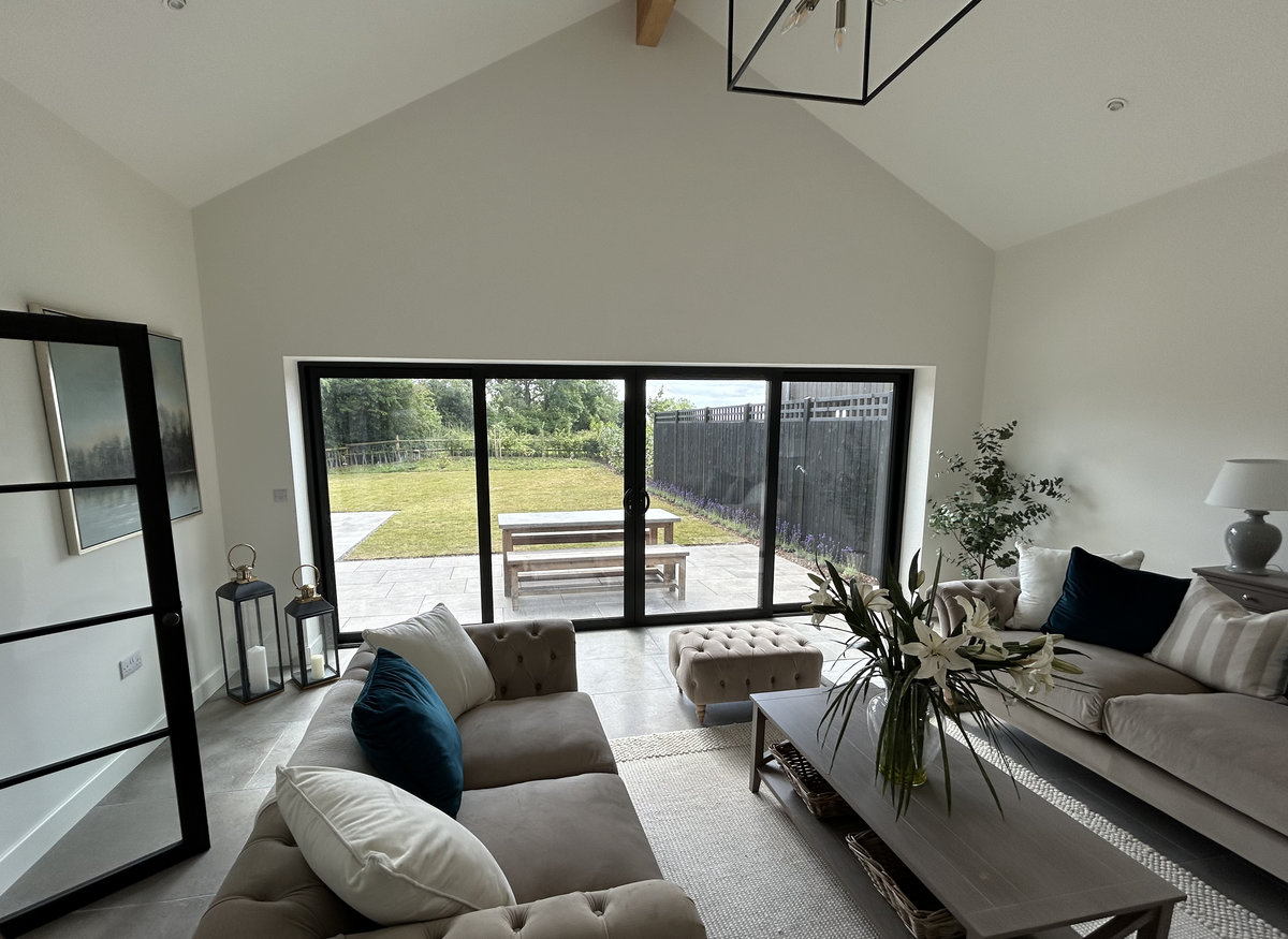 Hanley Castle new build - rear elevation